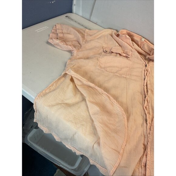 Free People Intimately Sleep Talker Shirt‎ Top oversized aysemmetrical Gauze MD - Picture 8 of 11